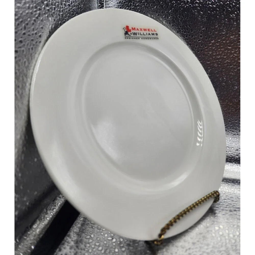 MAXWELL & WILLIAMS SALAD/DESSERT PLATE WHITE (Set of 4) READ!!